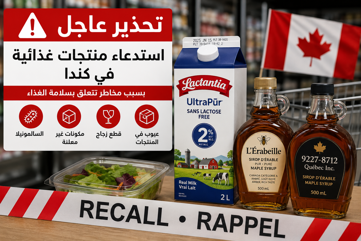 كندا تحذر المستهلكين: لا تتناولوا هذه المنتجات الغذائية
