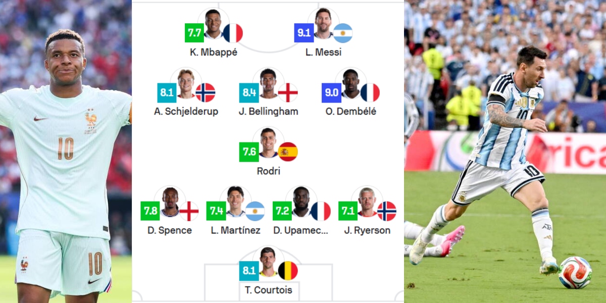 ميسي ومبابي يقودان التشكيل الأفضل في ربع نهائي كأس العالم
