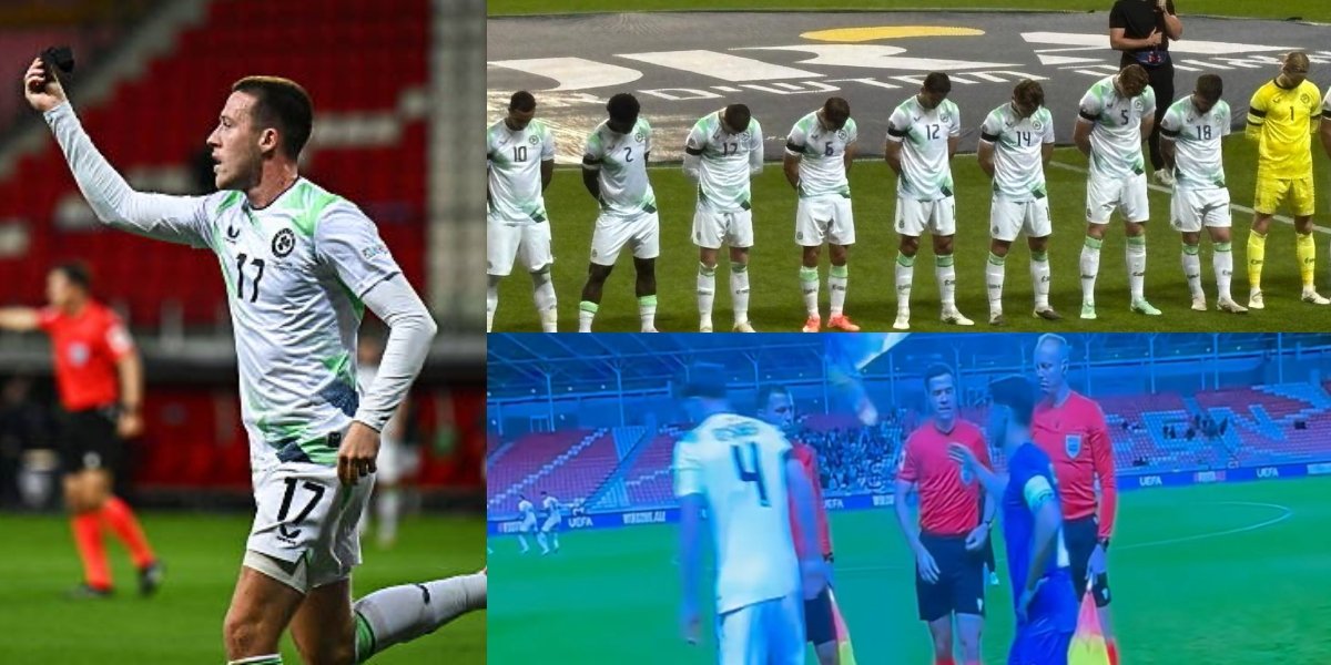 من خفض الرؤوس إلى رفض المصافحة.. ليلة استثنائية للمنتخب الإيرلندي في دوري الأمم الأوروبية